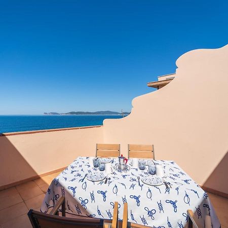 Sea Front Terrace Marco Polo Apartment Alghero Bagian luar foto