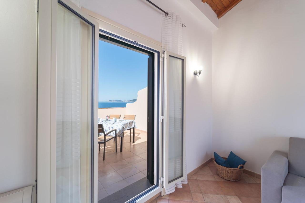 Sea Front Terrace Marco Polo Apartment Alghero Bagian luar foto