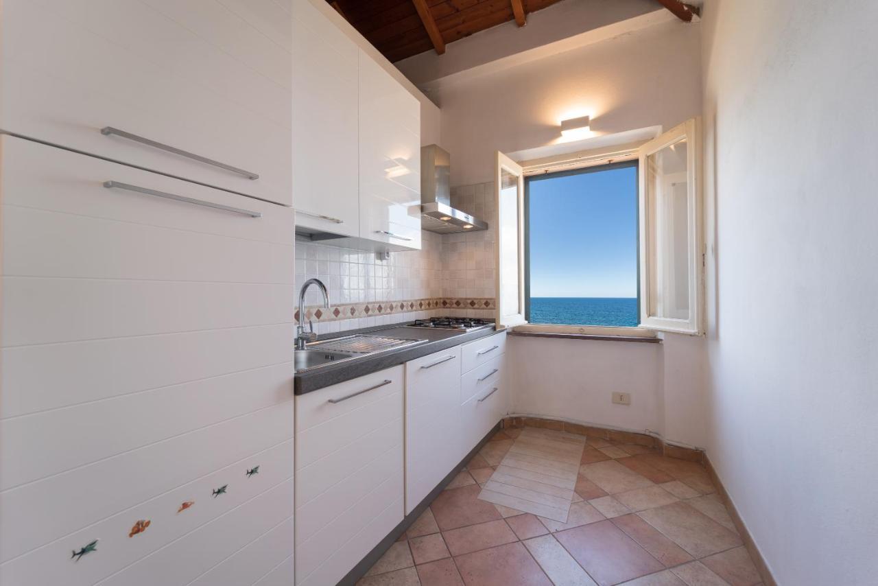 Sea Front Terrace Marco Polo Apartment Alghero Bagian luar foto